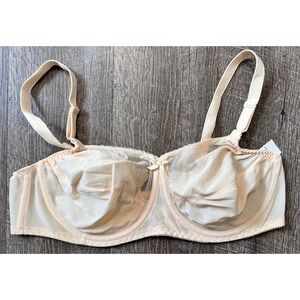 Vintage Bali Bra size 40C peach balconette underwire NWT